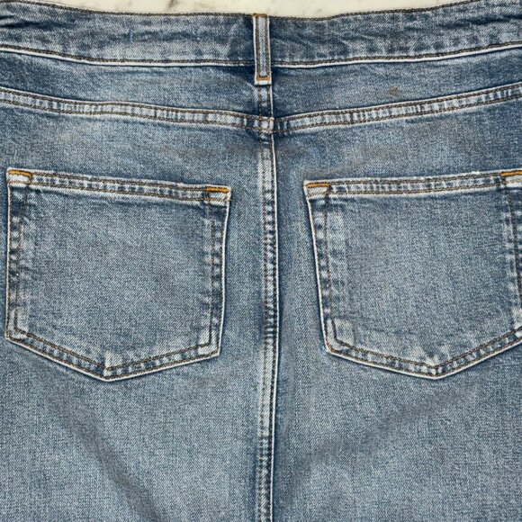 Like new PILCRO and the LETTERPRESS by Anthropologie Denim A-Line Skirt … - Picture 3 of 9